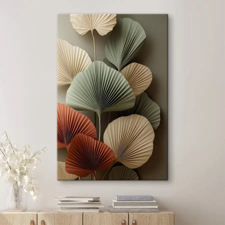  Schilderijen Abstracte bladeren s49094