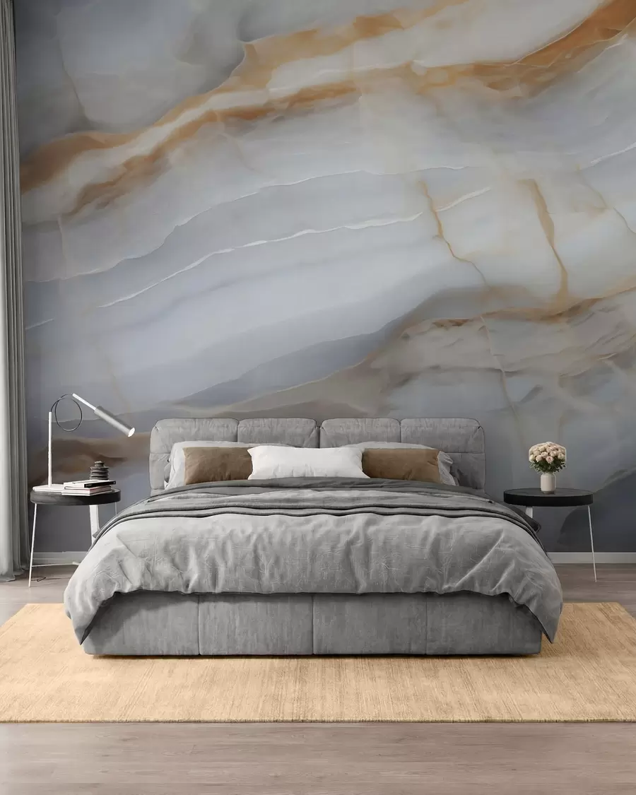 Fotobehang Imitatie van een abstract marmerstructuurpatroon w05590