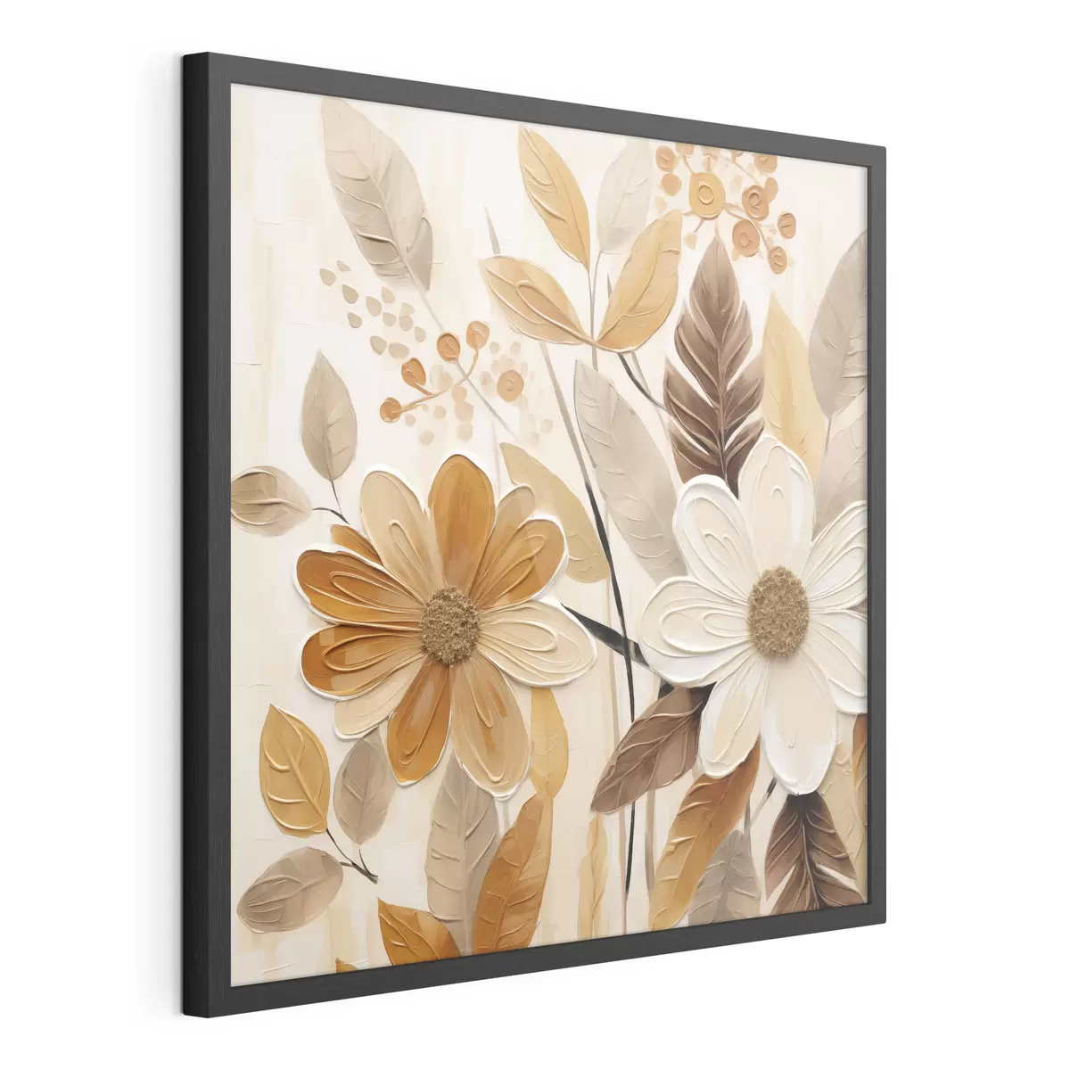 Poster Gestileerde bloemen, geïnspireerd op een schilderij f49072
