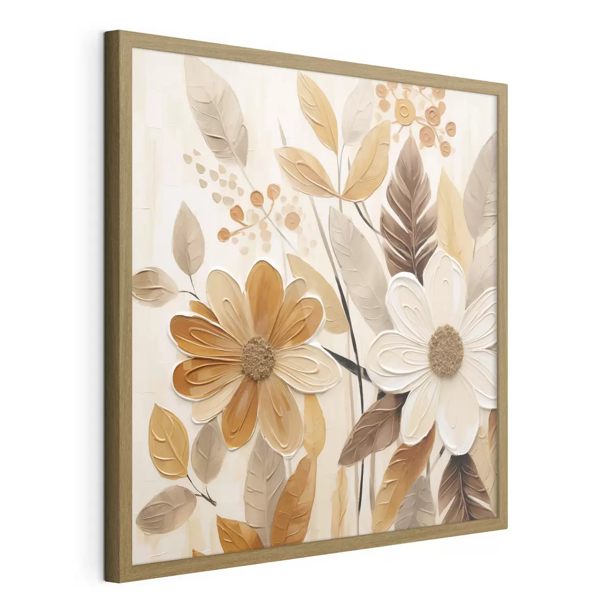 Poster Gestileerde bloemen, geïnspireerd op een schilderij f49072