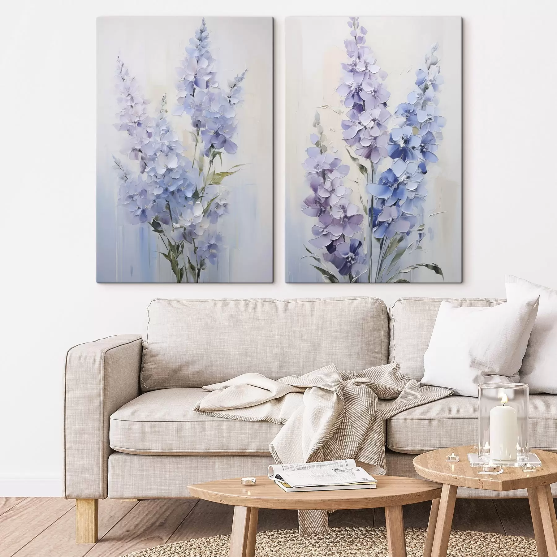  Schilderijen Fijne imitatie van een schilderij met wilde bloemen m30445