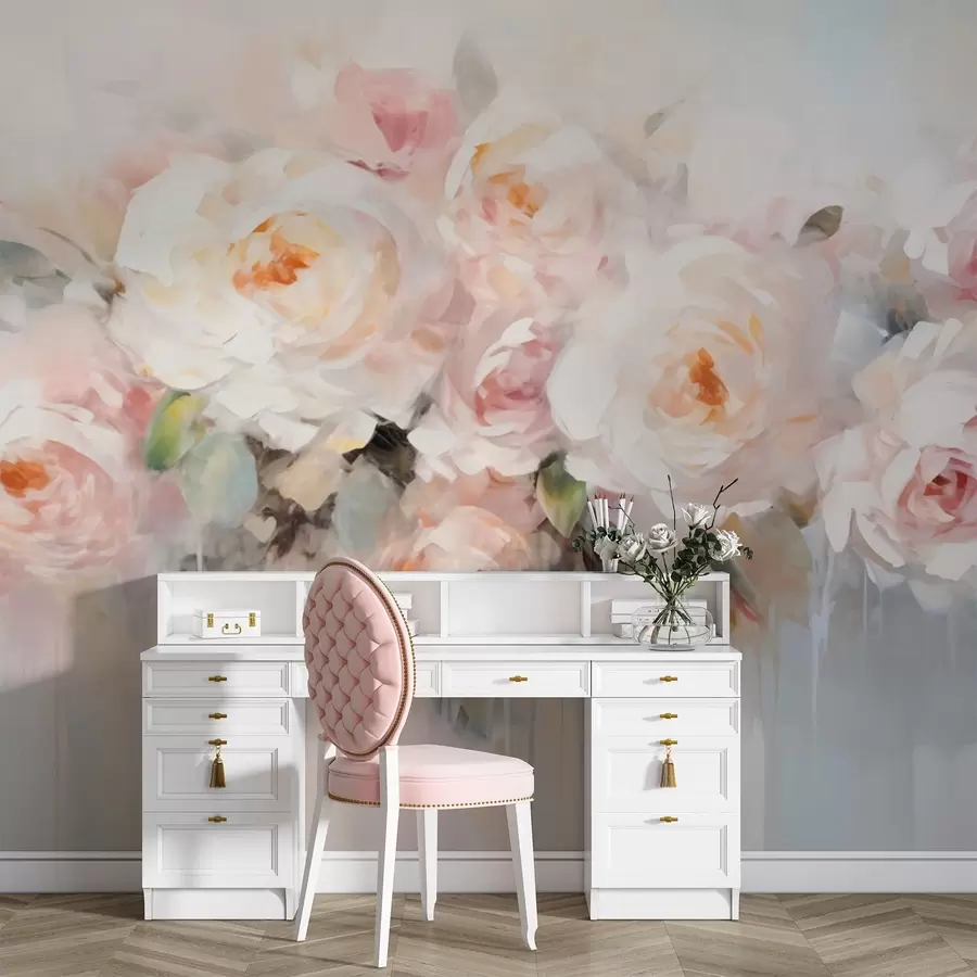 Fotobehang Klassieke bloemen, rozen w05614