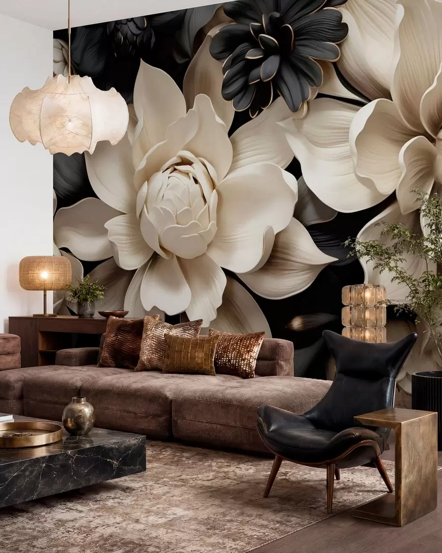 Fotobehang Fantasiebloemen w05618