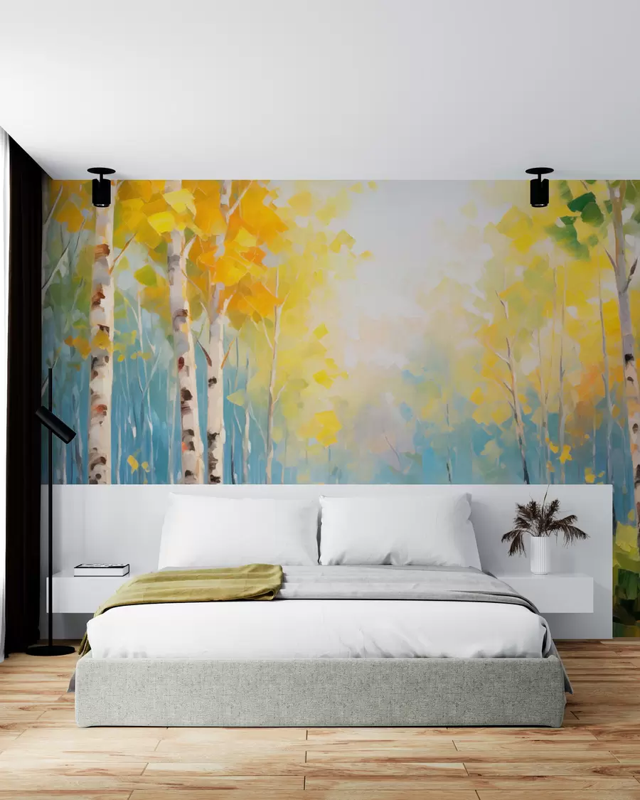 Fotobehang Bomen, berken w05620