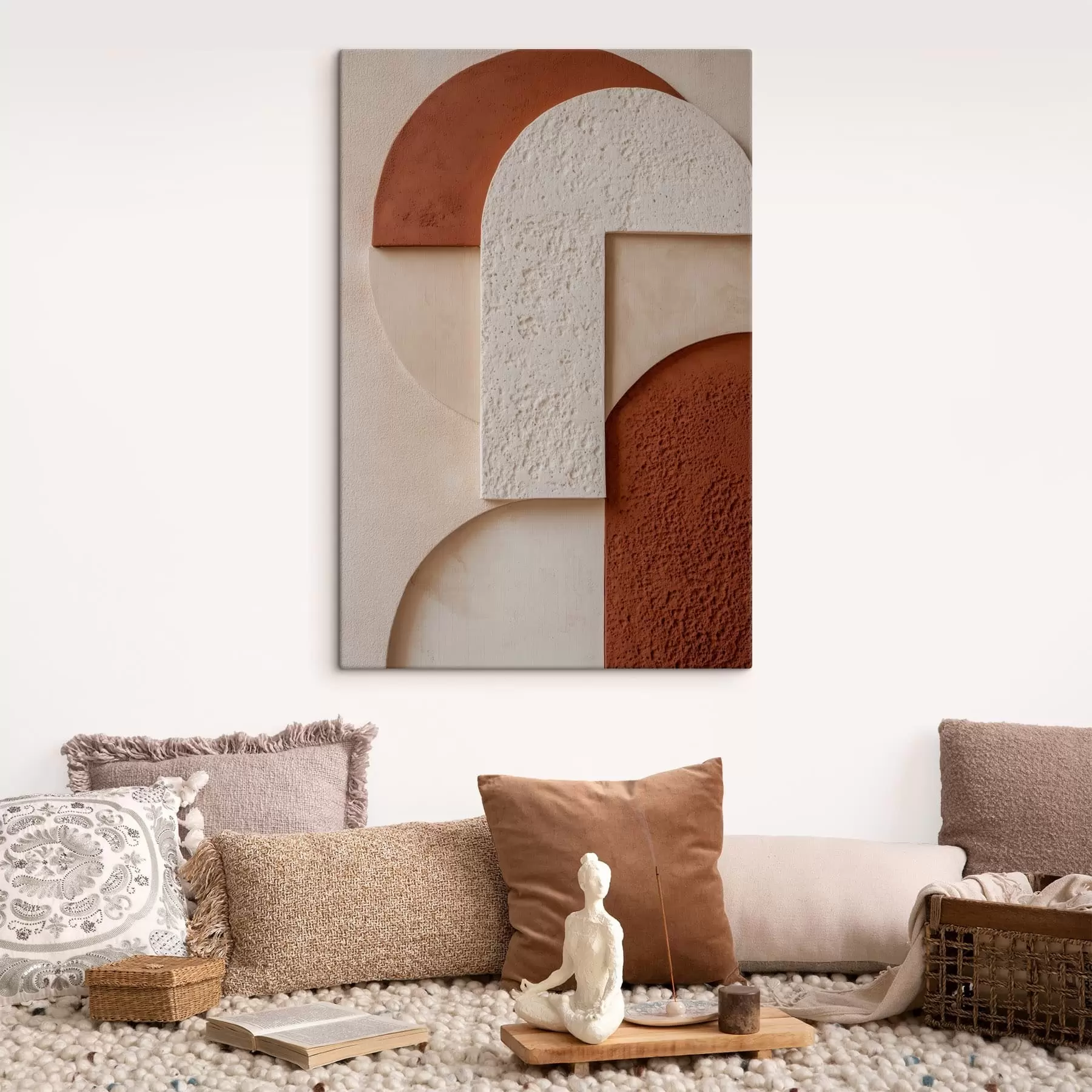  Schilderijen Abstracte geometrische vormen met textuur s49212