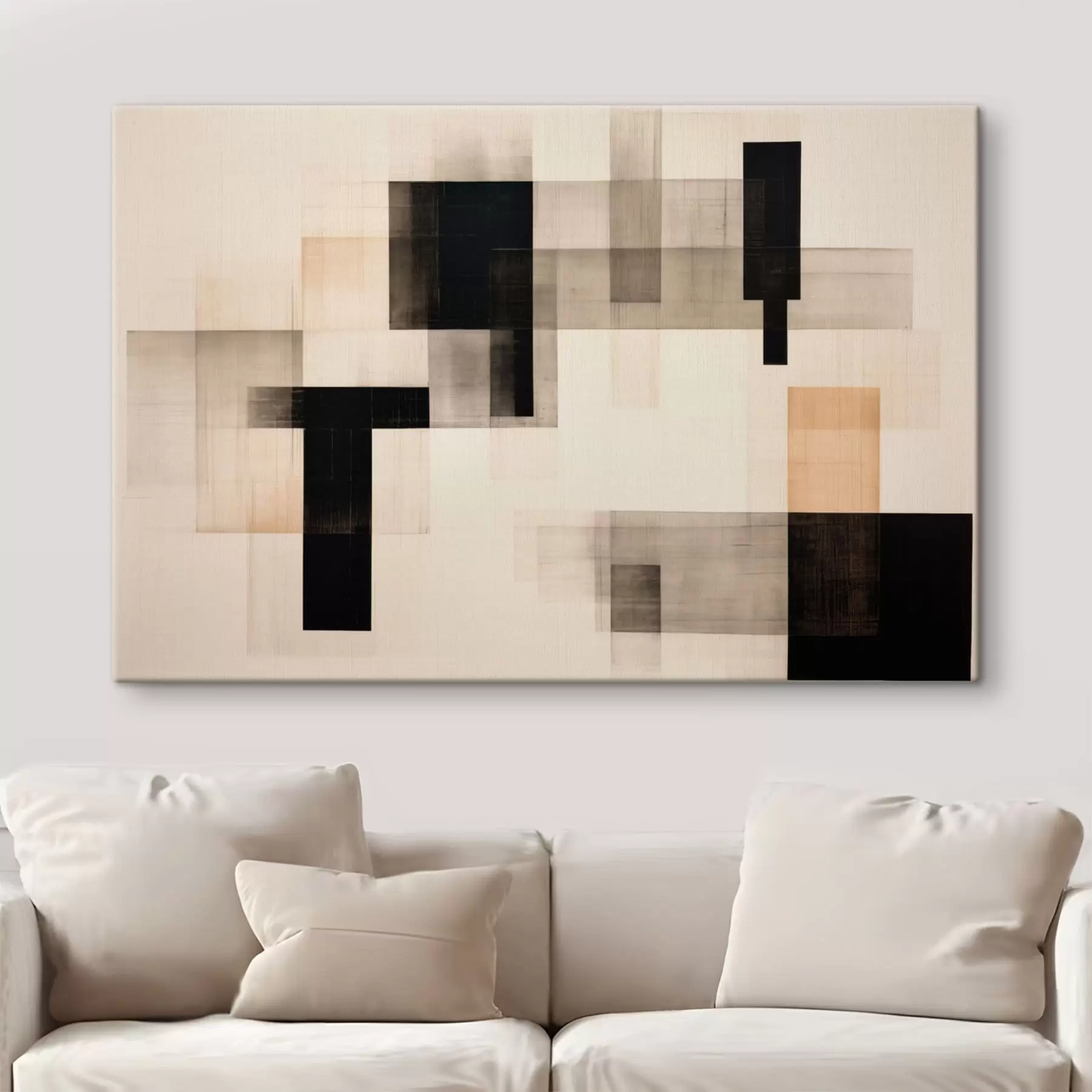  Schilderijen Abstracte compositie van rechthoekige vormen s49221