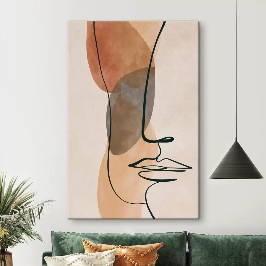 Schilderijen Een abstract portret s49118