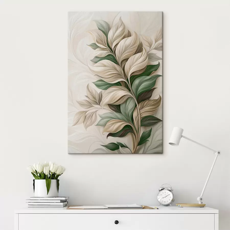  Schilderijen Abstracte bladeren s49126