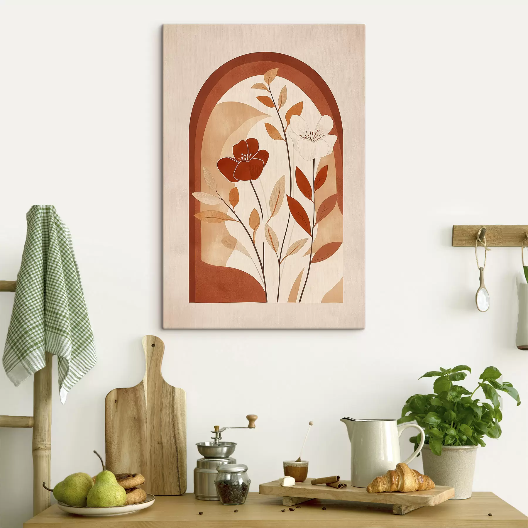  Schilderijen Abstracte bloemen s49261