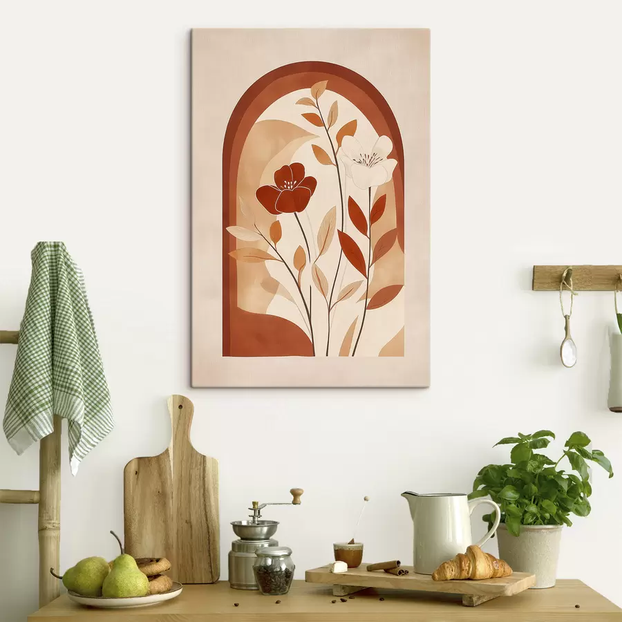  Schilderijen Abstracte bloemen s49261