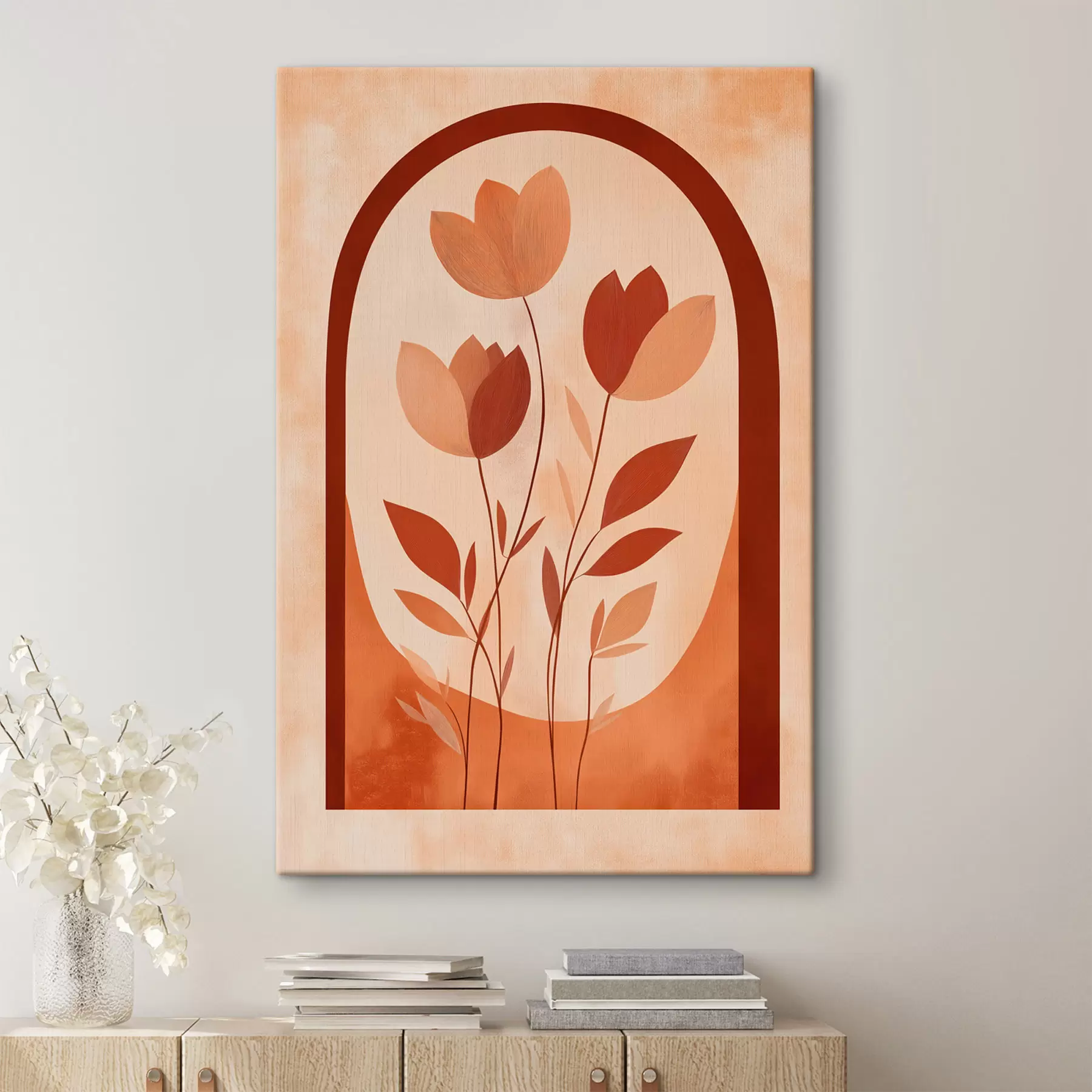  Schilderijen Abstracte bloemen s49262