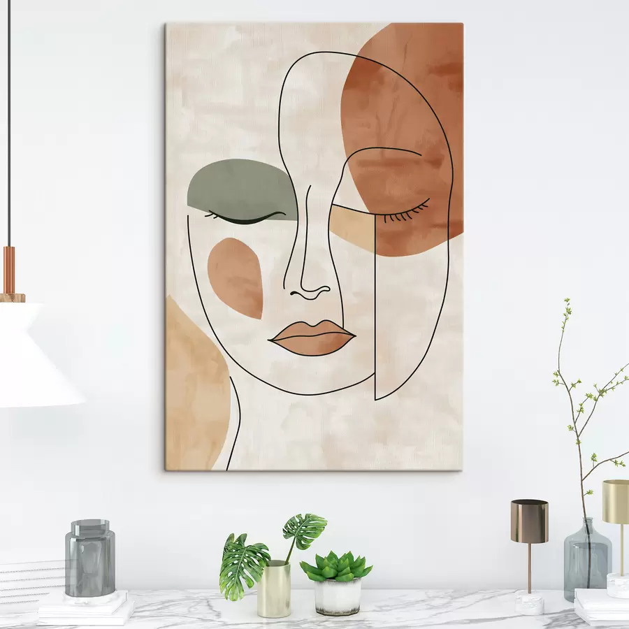  Schilderijen Abstract gezicht s49265