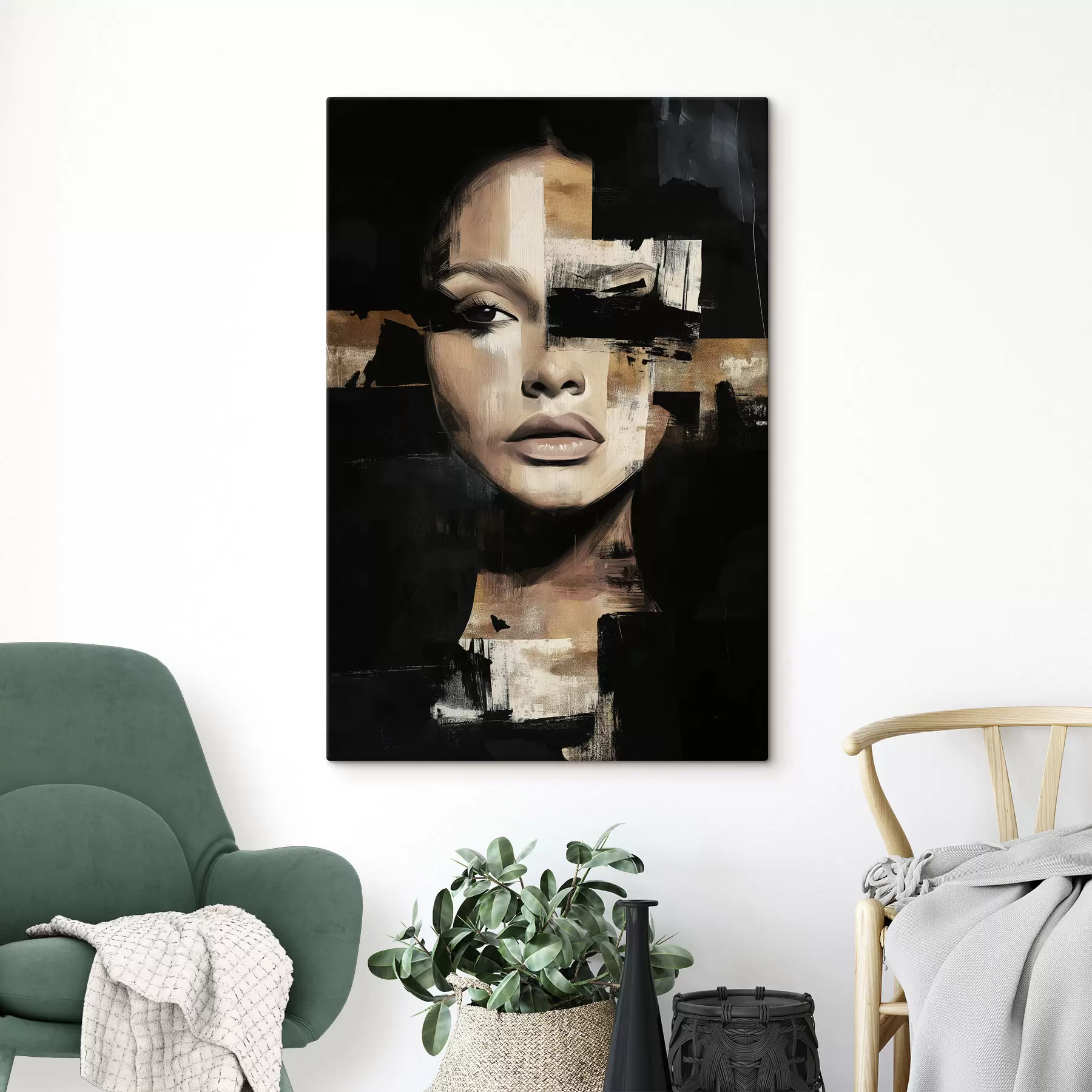  Schilderijen Abstract gezicht s49283