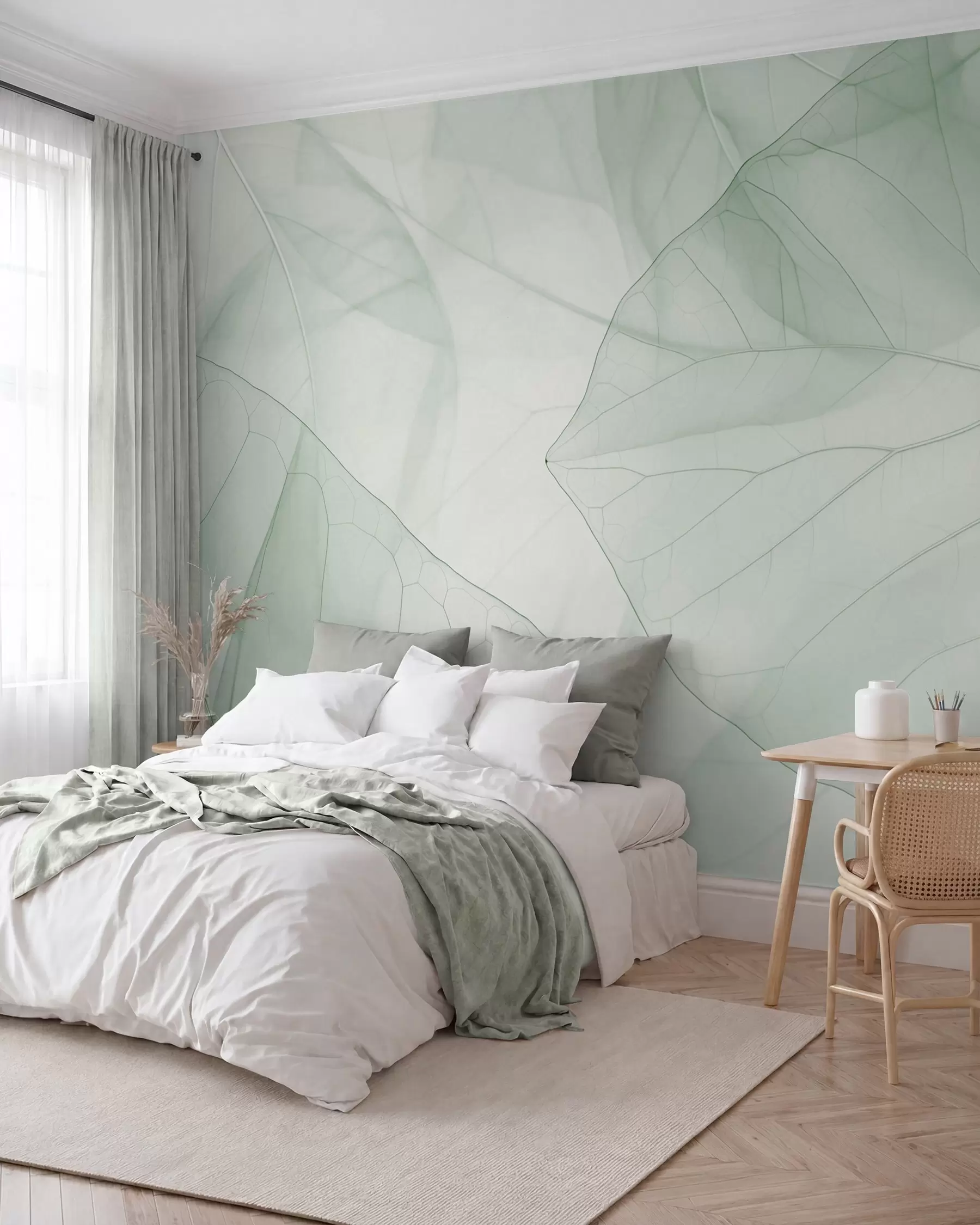 Fotobehang Bladerensluier w05474