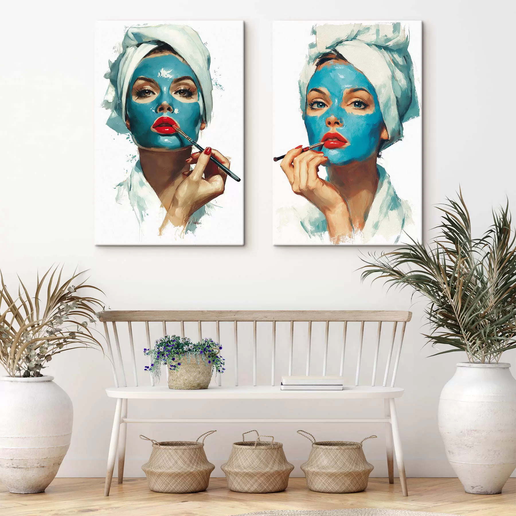  Schilderijen Blue Beauty-ritueel m30506