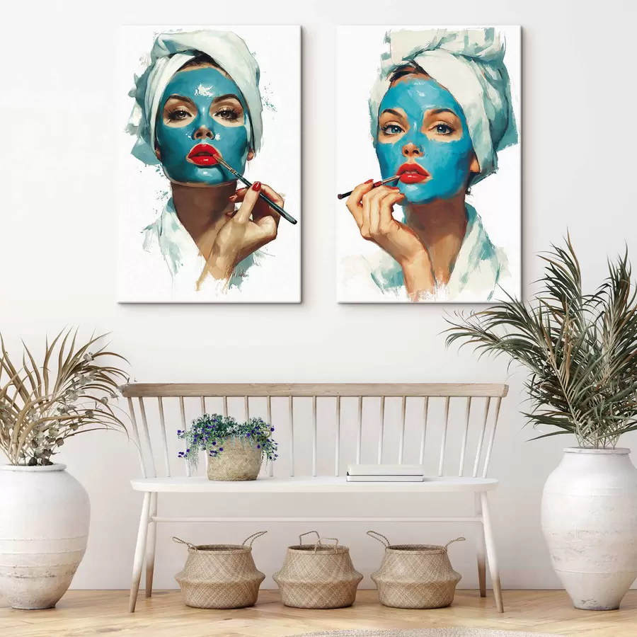  Schilderijen Blue Beauty-ritueel m30506