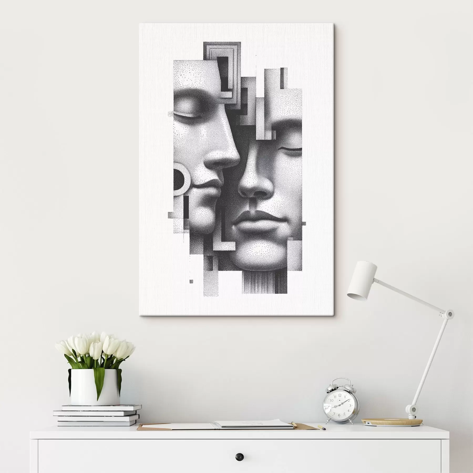  Schilderijen Abstracte grafische portretten s49242