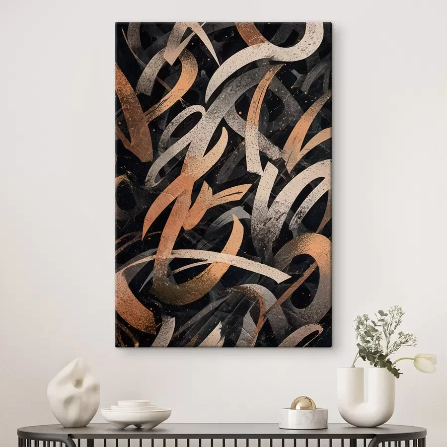  Schilderijen Moderne kalligrafie in graffitistijl s49246