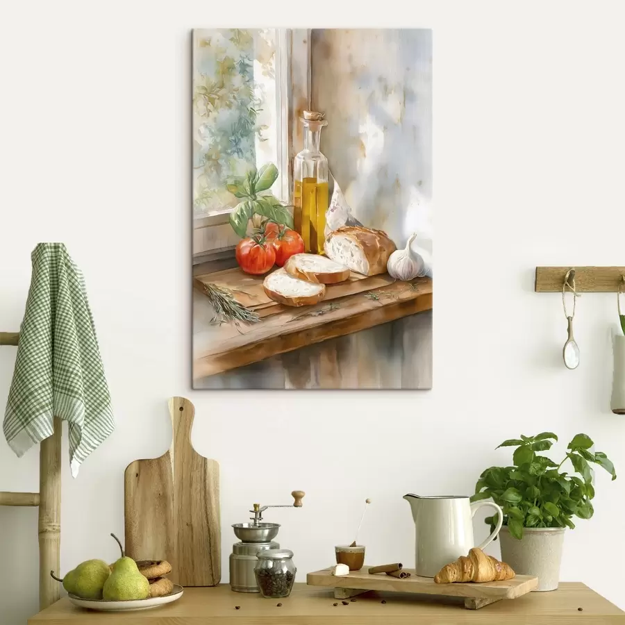  Schilderijen Italiaans stilleven in aquarelstijl s49255