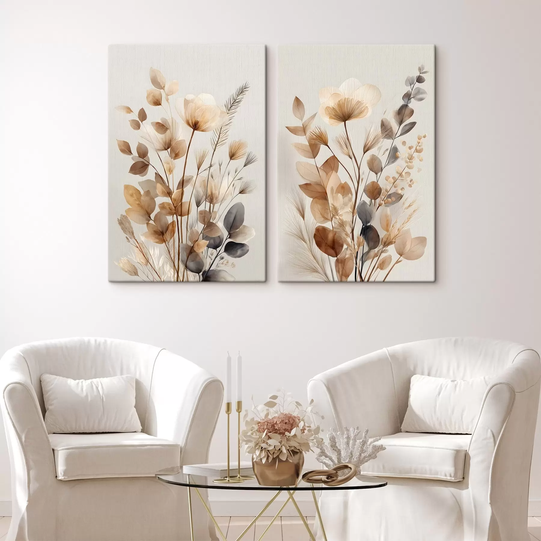 Schilderijen Gedroogde bloemen m30535