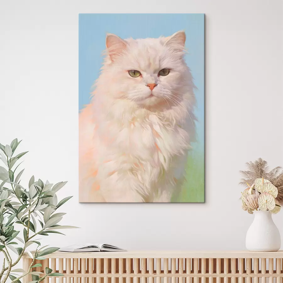  Schilderijen Een portret van een kat s49351