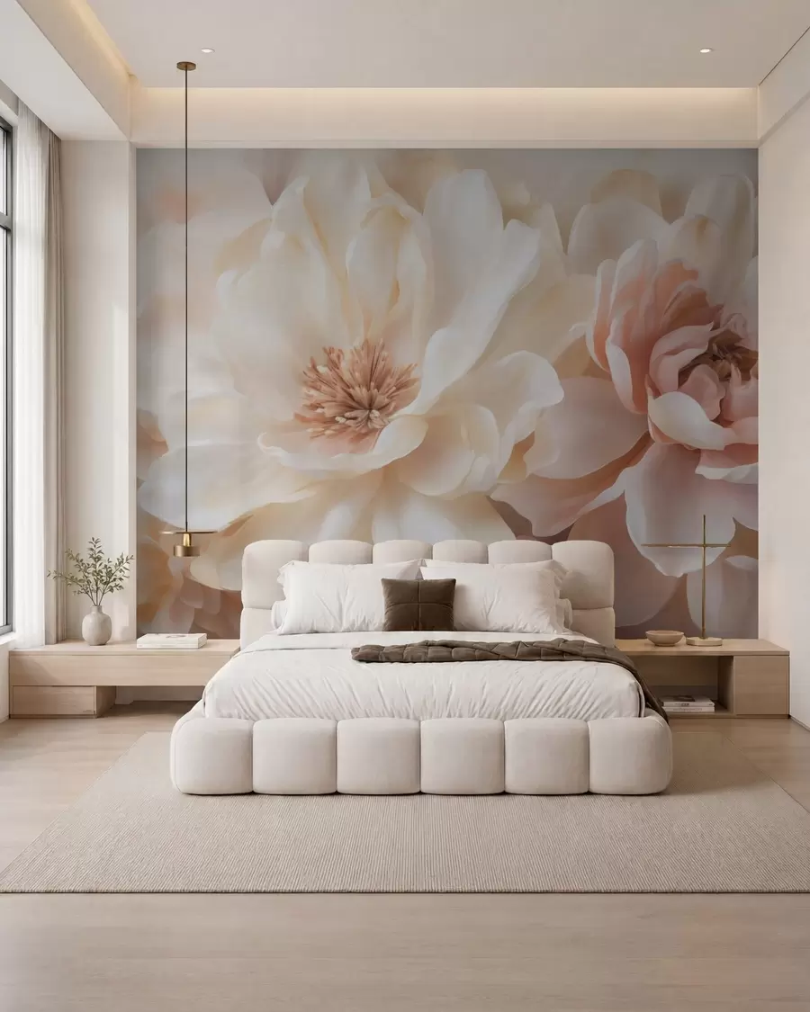 Fotobehang Grote bloemen w05633