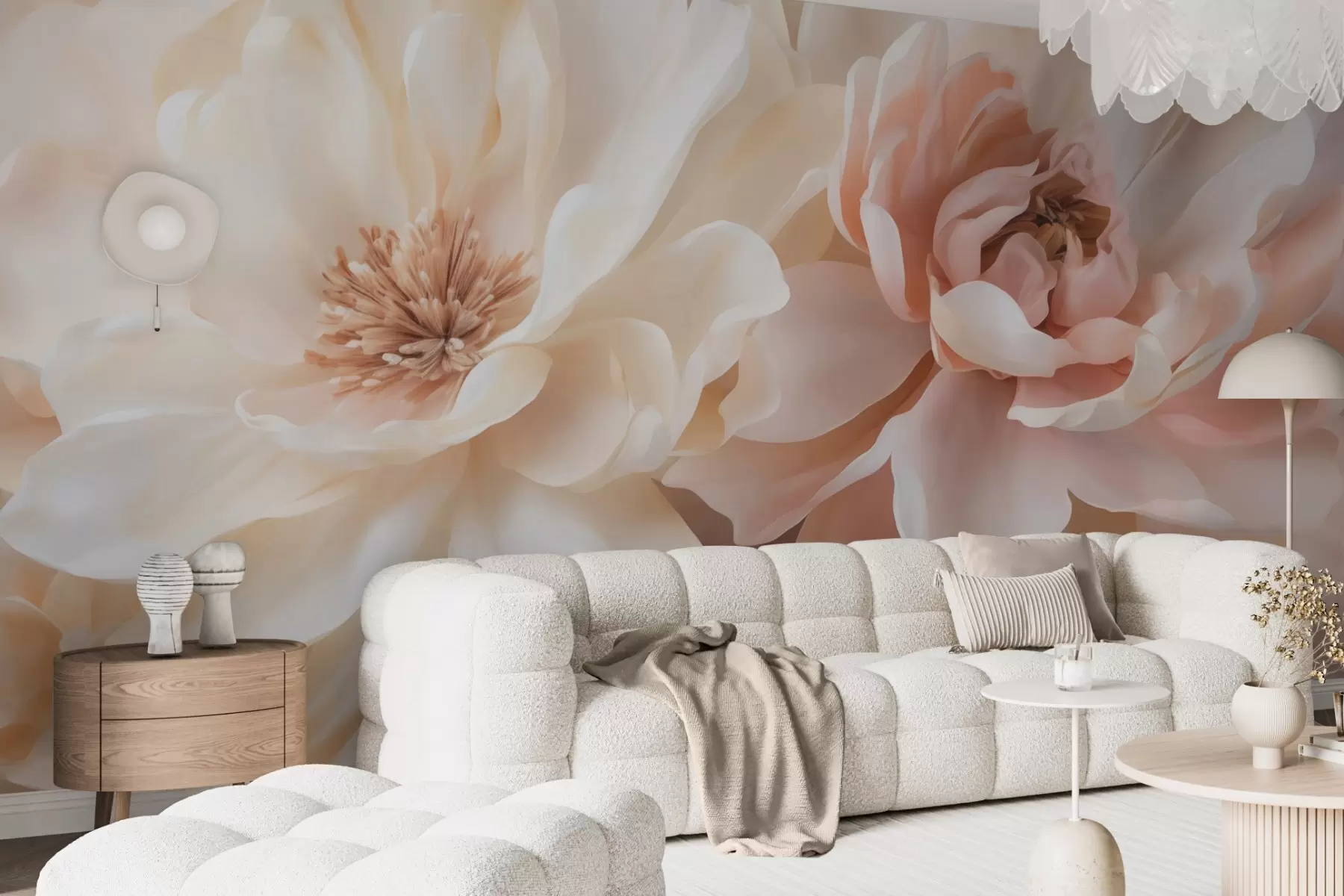Fotobehang Grote bloemen w05633