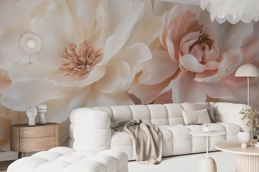 Fotobehang Grote bloemen w05633