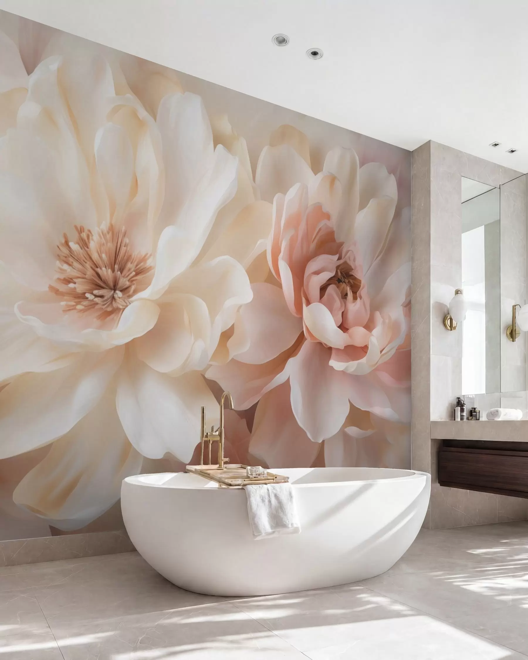 Fotobehang Grote bloemen w05633