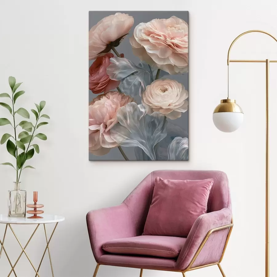  Schilderijen Een boeket abstracte bloemen s49367