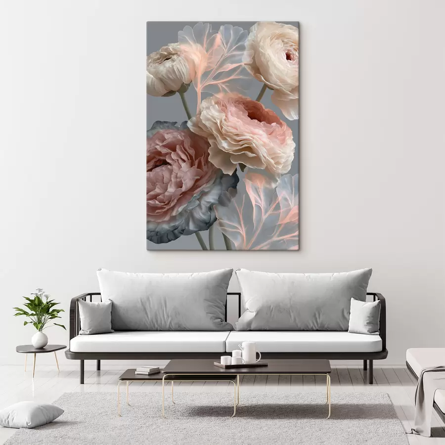  Schilderijen Een boeket abstracte bloemen s49368
