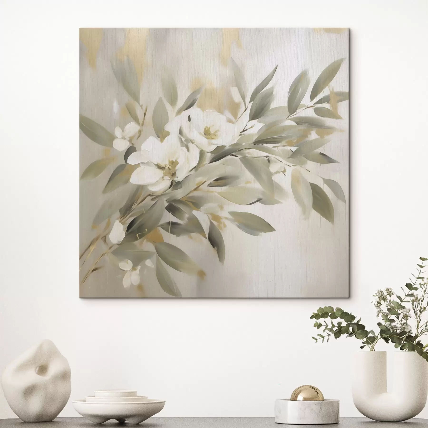  Schilderijen Abstracte imitatie van een tak in de schilderkunst s49394