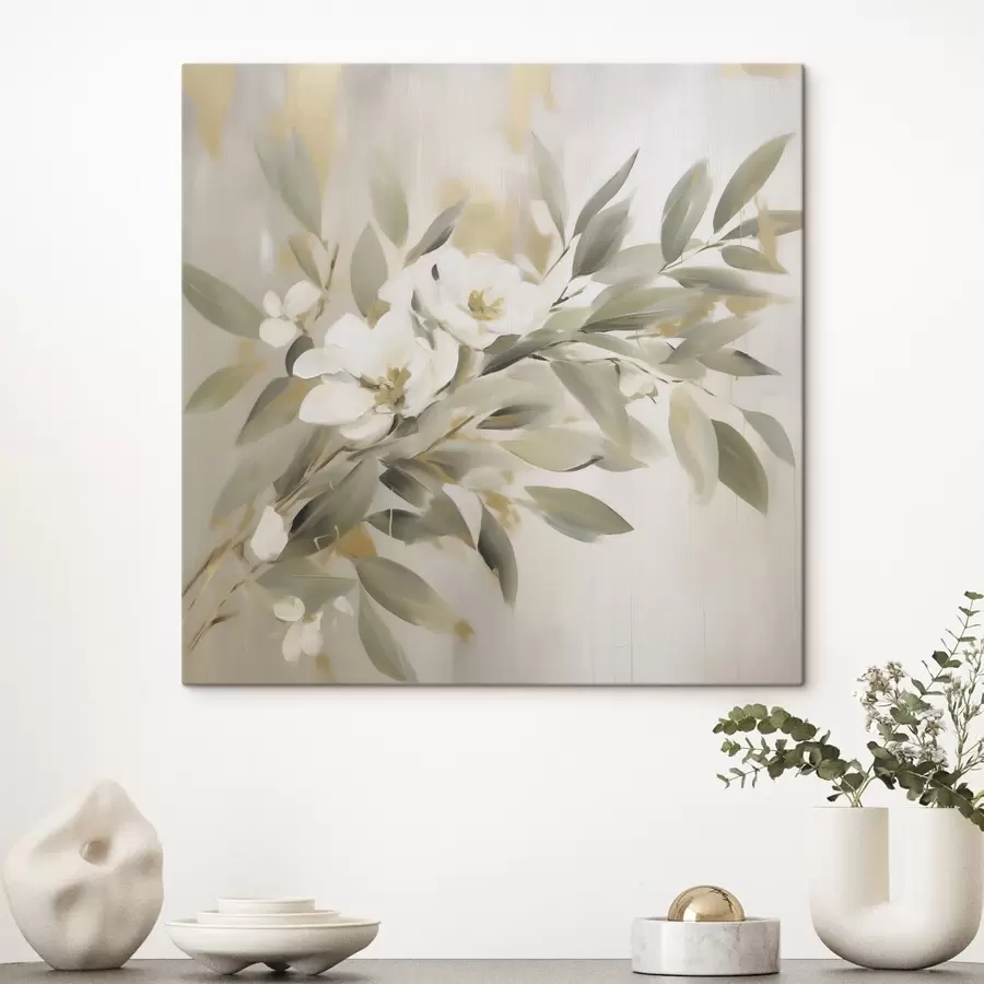  Schilderijen Abstracte imitatie van een tak in de schilderkunst s49394