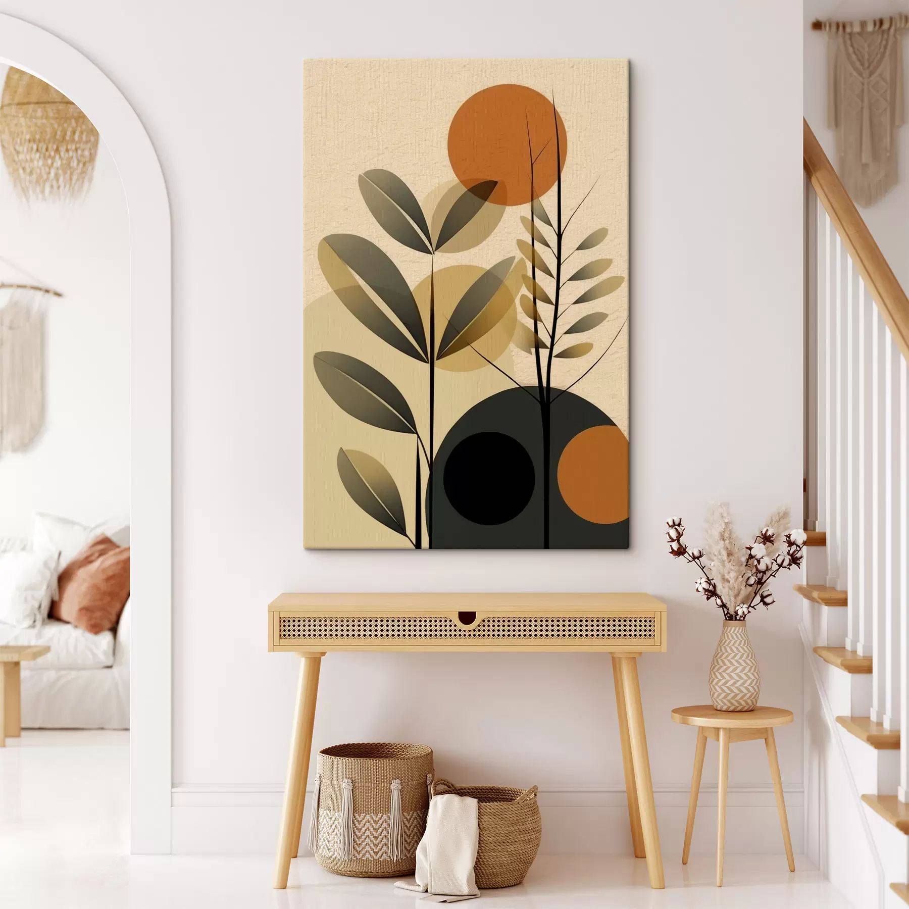  Schilderijen Abstracte bladeren s49438