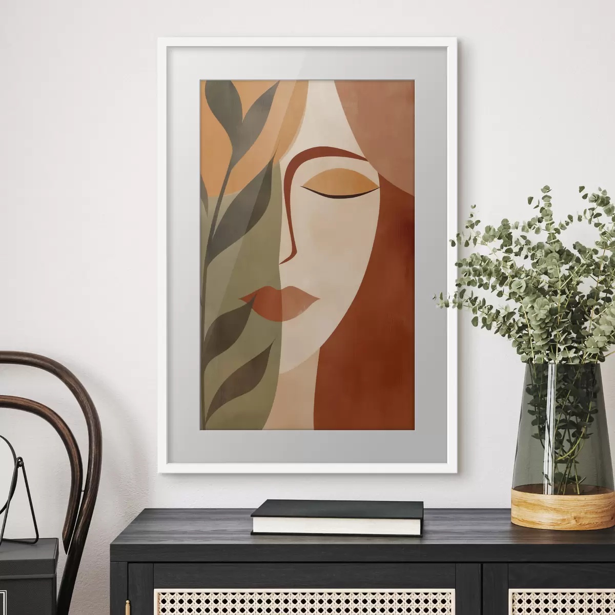 Poster Abstract portret f49450