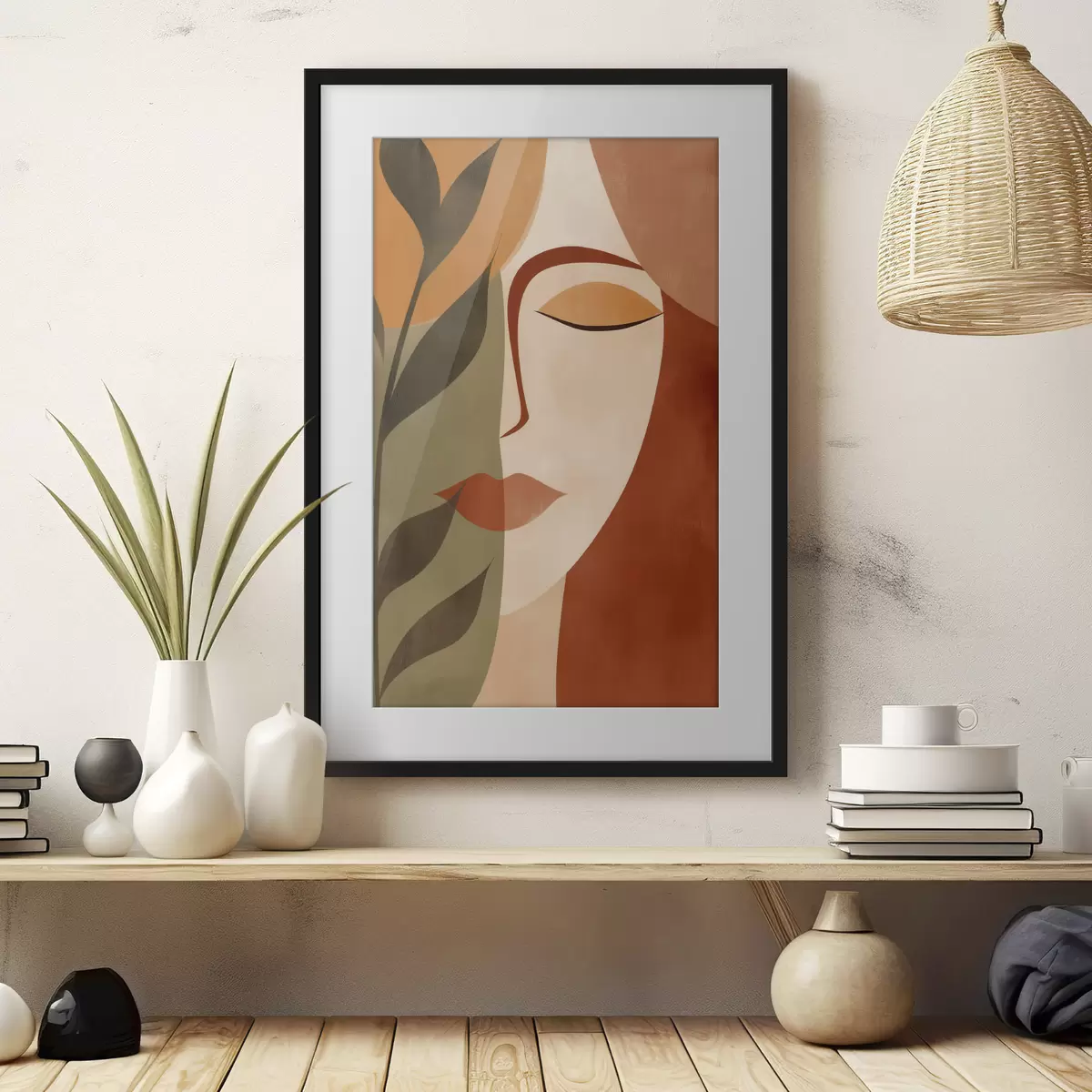 Poster Abstract portret f49450