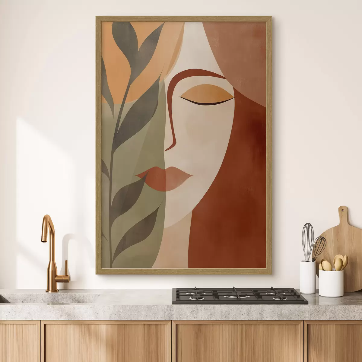 Poster Abstract portret f49450