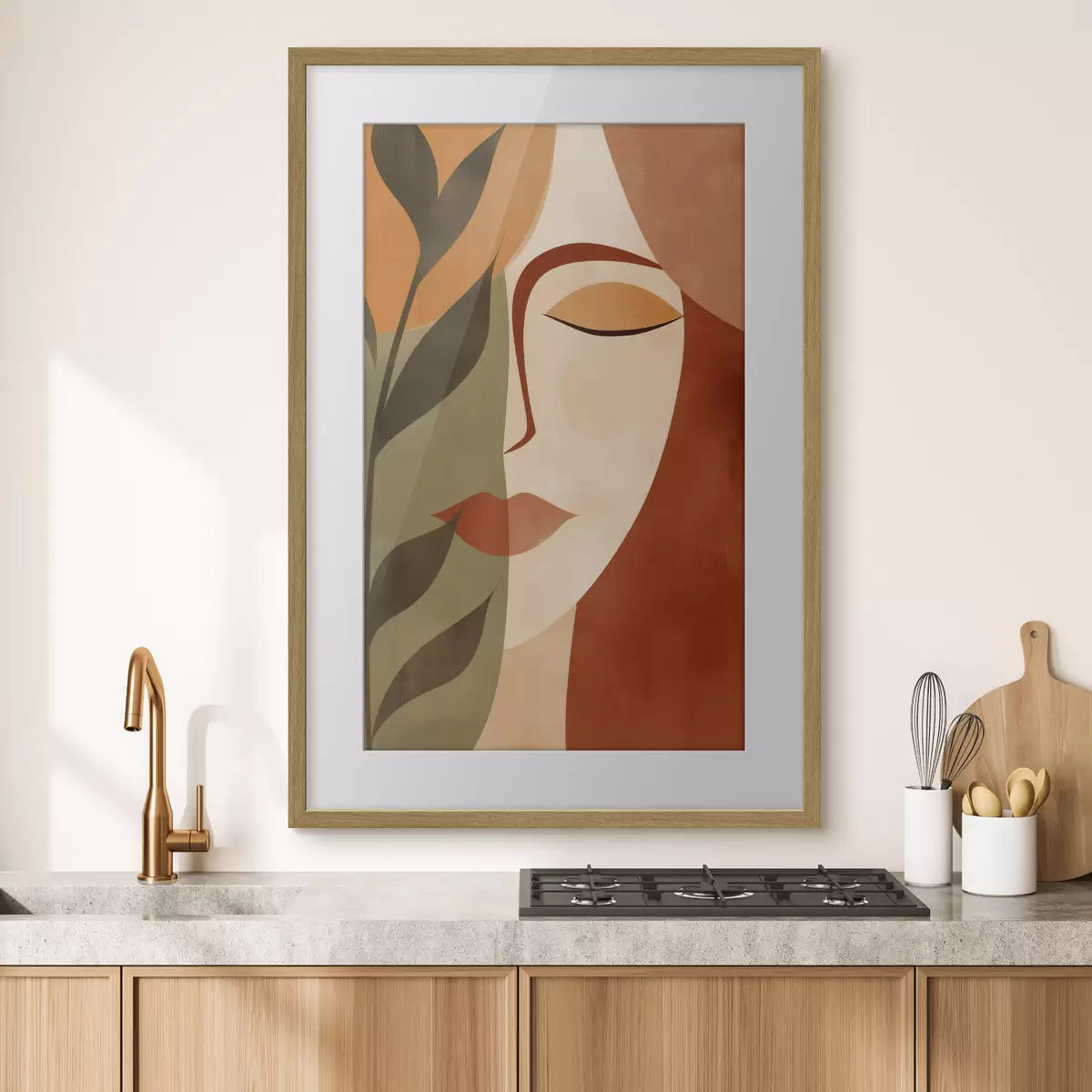 Poster Abstract portret f49450