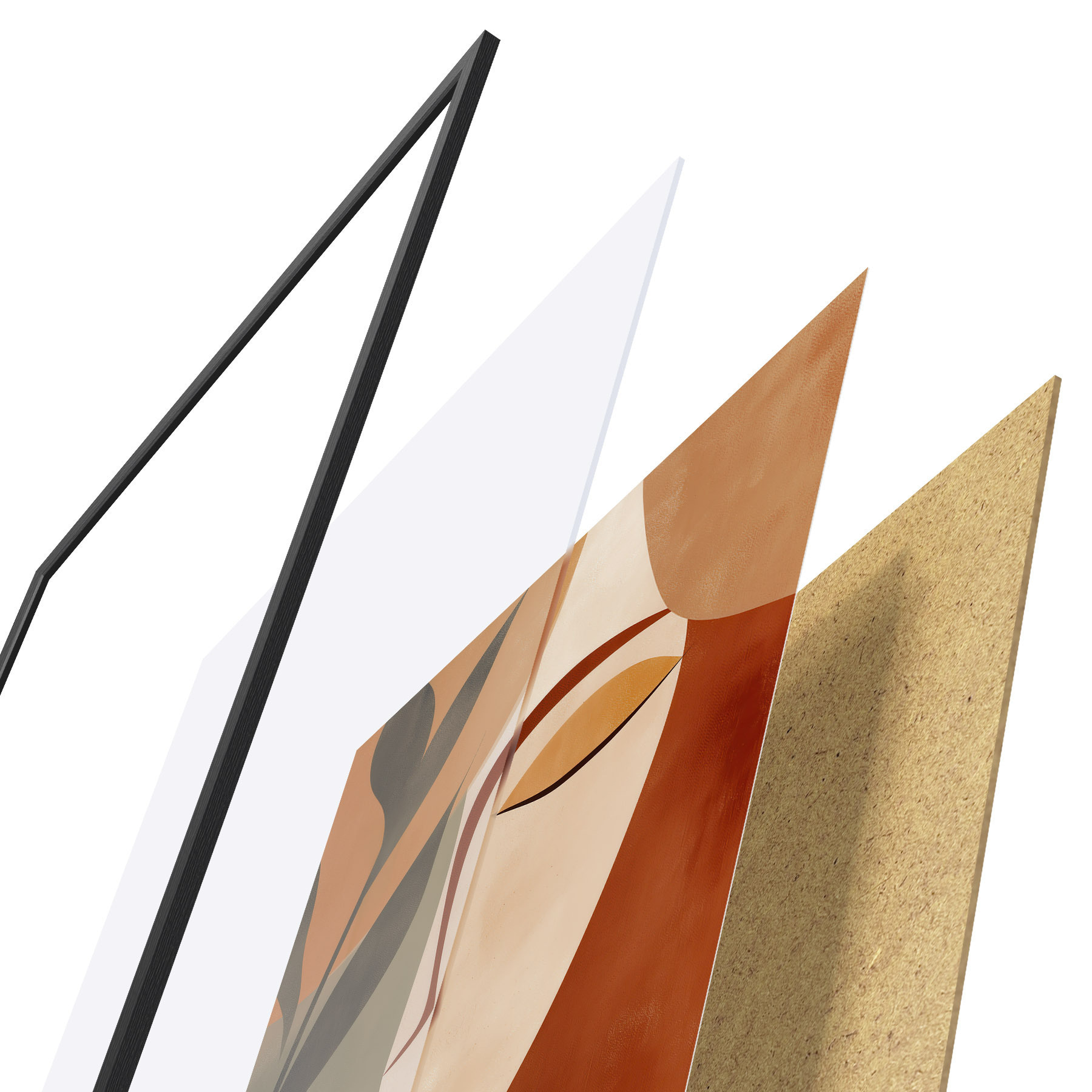 Poster Abstract portret f49450