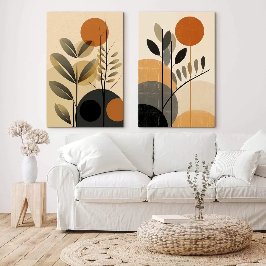  Schilderijen Abstract gebladerte m30564