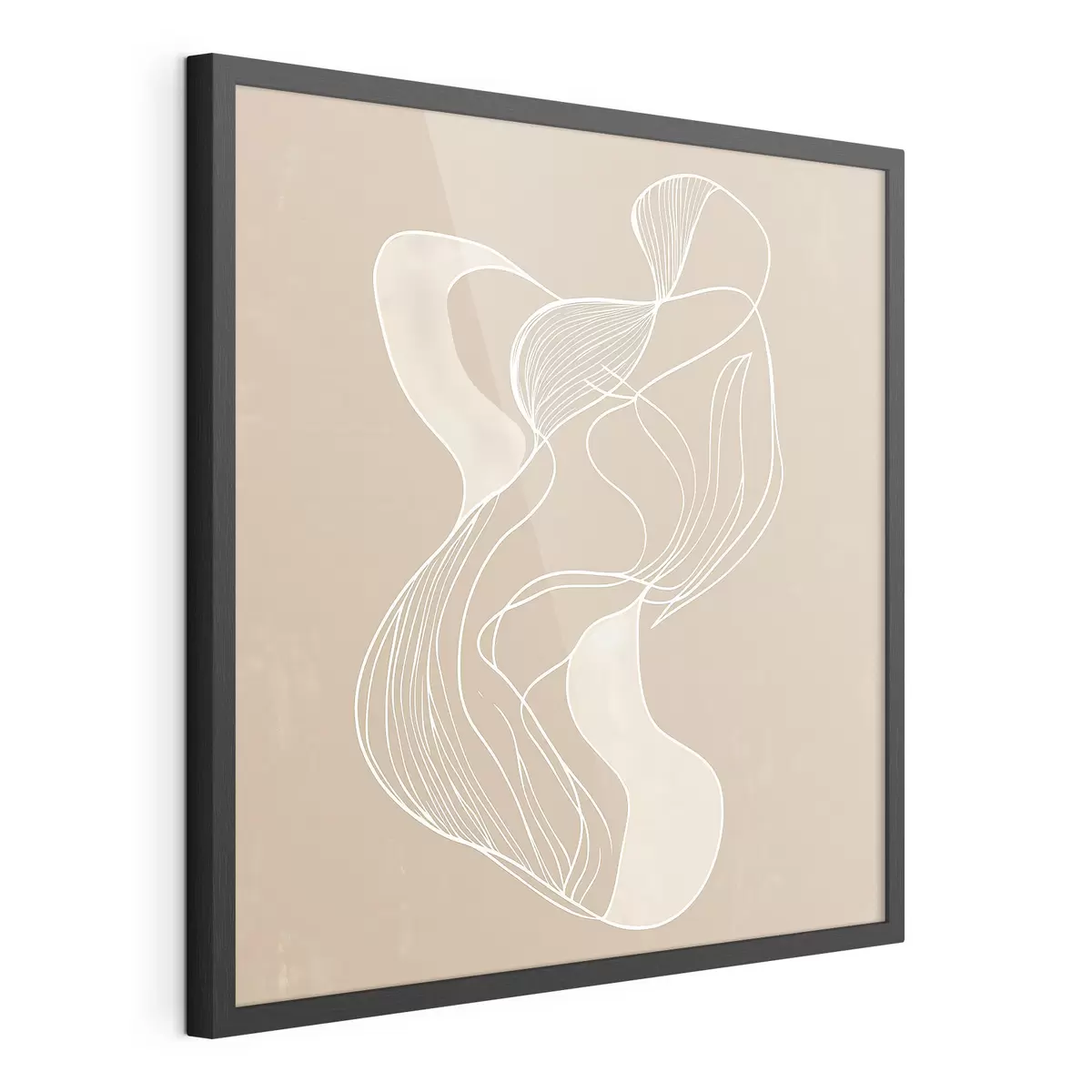 Poster Elegant abstract motief van dunne lijnen in een eigentijdse kunststijl f48876