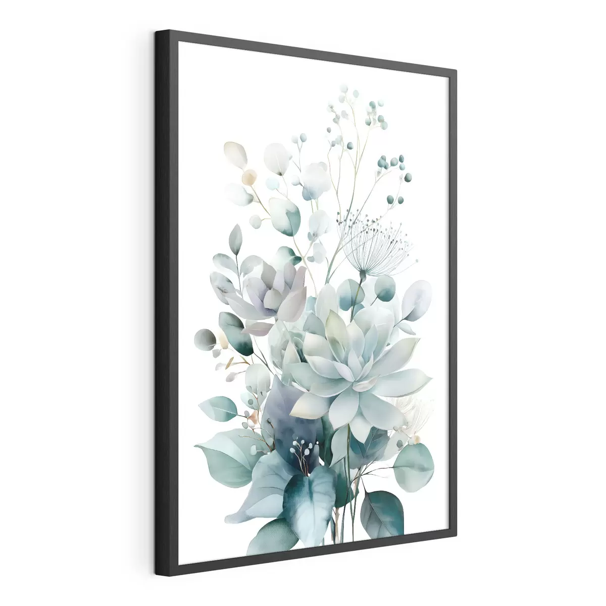 Poster Vetplanten en andere planten, in aquarelstijl f49427