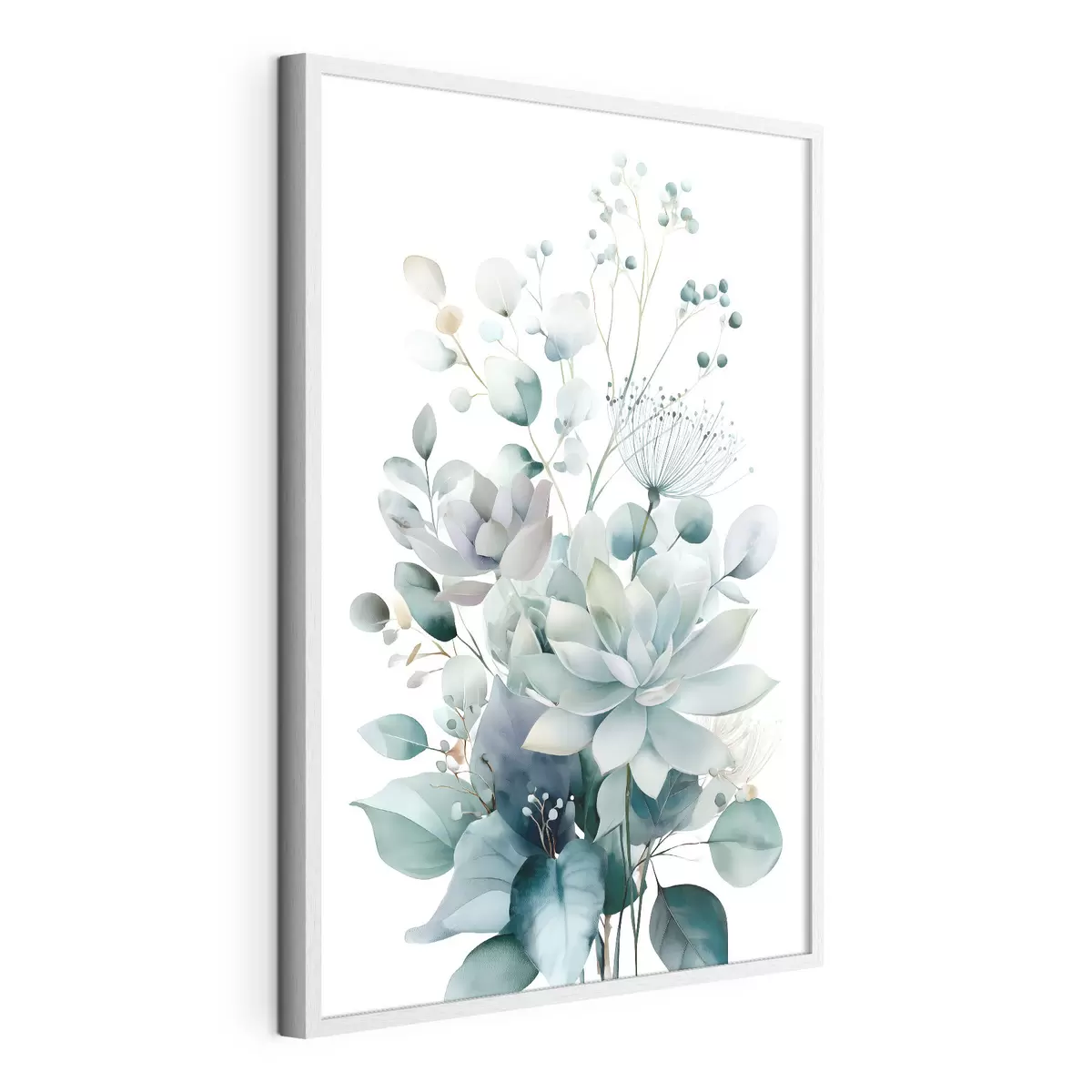Poster Vetplanten en andere planten, in aquarelstijl f49427