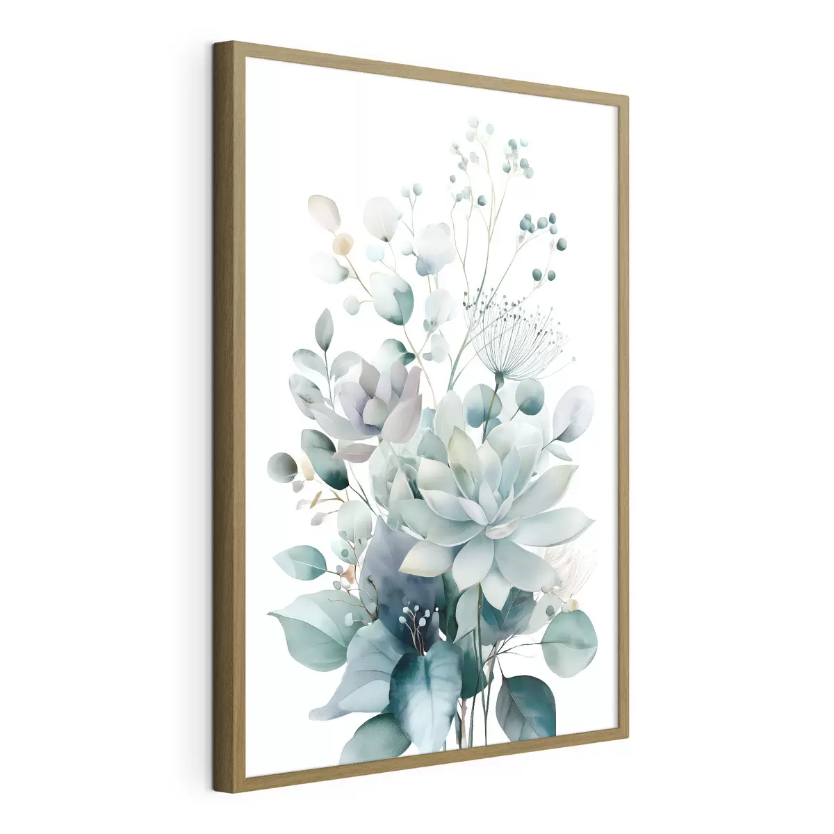 Poster Vetplanten en andere planten, in aquarelstijl f49427