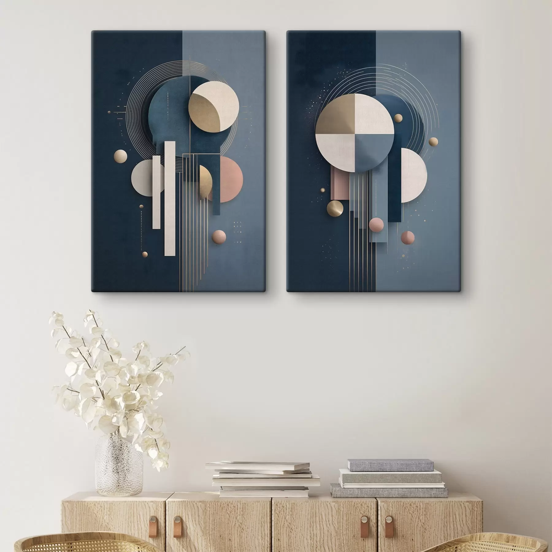  Schilderijen Abstracte meetkunde m30588