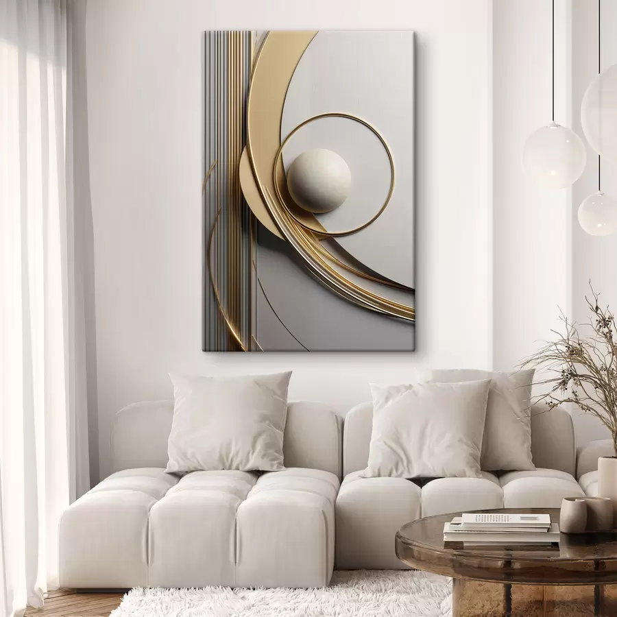  Schilderijen Abstracte geometrische compositie, met textuur, moderne, minimalistische kunst s49498