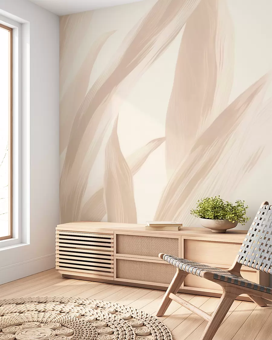 Fotobehang Puntige bladeren w05680