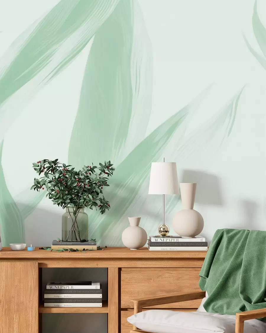 Fotobehang Puntige bladeren w05680v2
