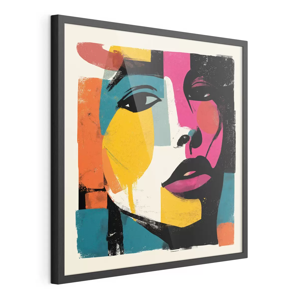 Poster Een abstract gezicht f49543