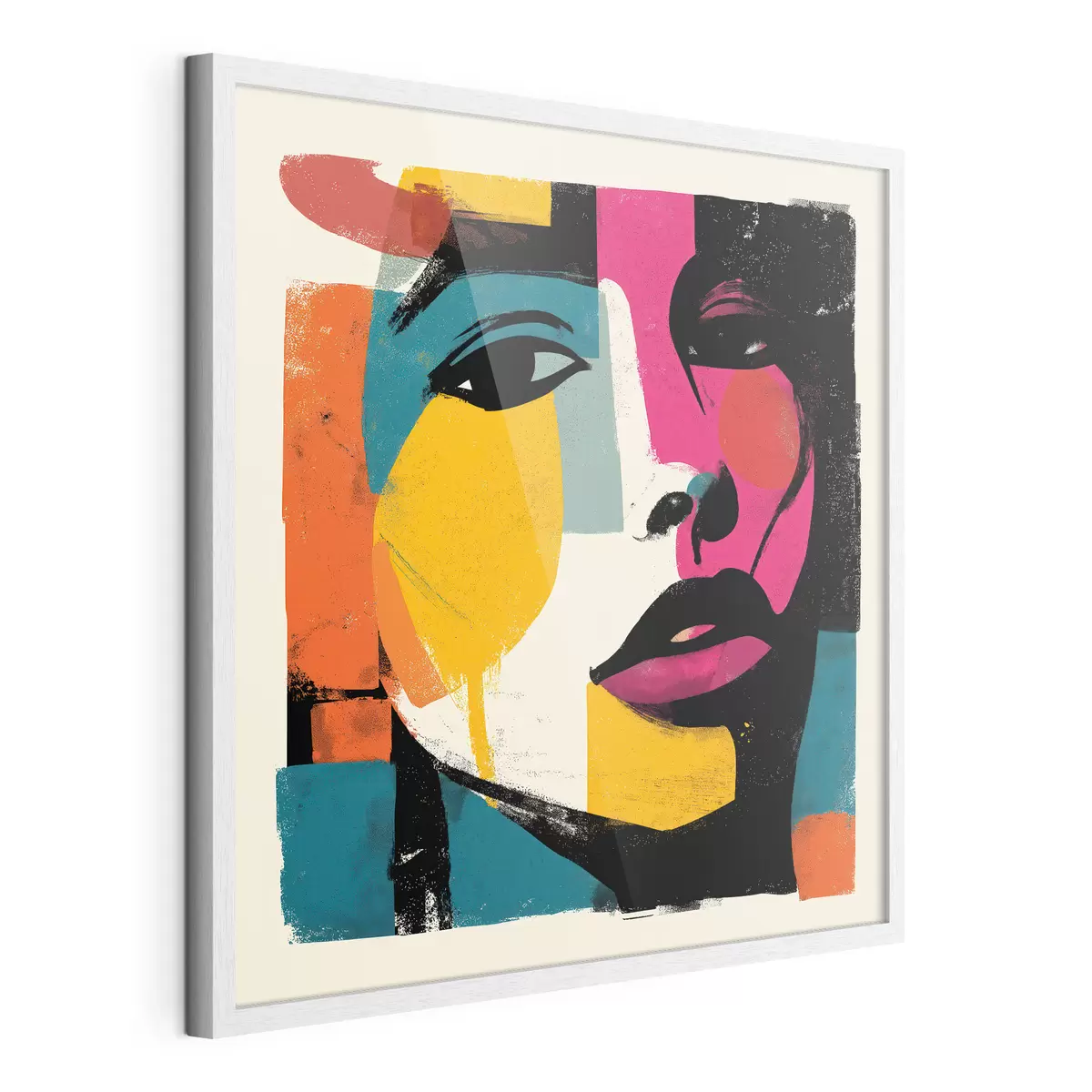 Poster Een abstract gezicht f49543